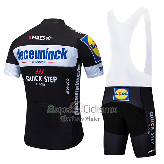 Deceuninck Quick Step Ropa Ciclismo Culotte Corto 2019 Mangas Cortas Negro Blanco